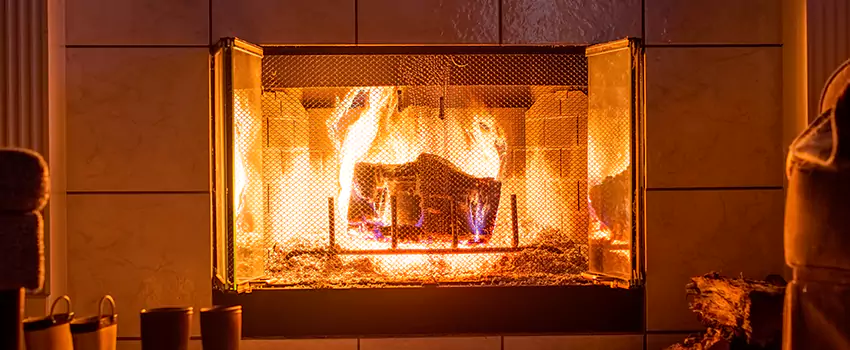 Mendota Hearth Landscape Fireplace Installation in Gaithersburg, Maryland
