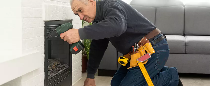 New Indoor Fireplace Installation in Gaithersburg, Maryland