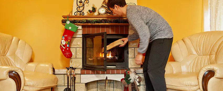 Rusted Metal Fireplace Restoration in Gaithersburg, Maryland