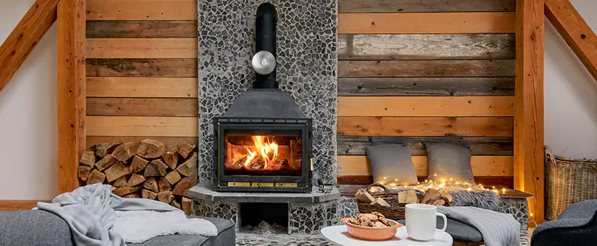 Thelin Hearth Products Direct Vent Gas Stove Fireplace Inspection in Gaithersburg, Maryland